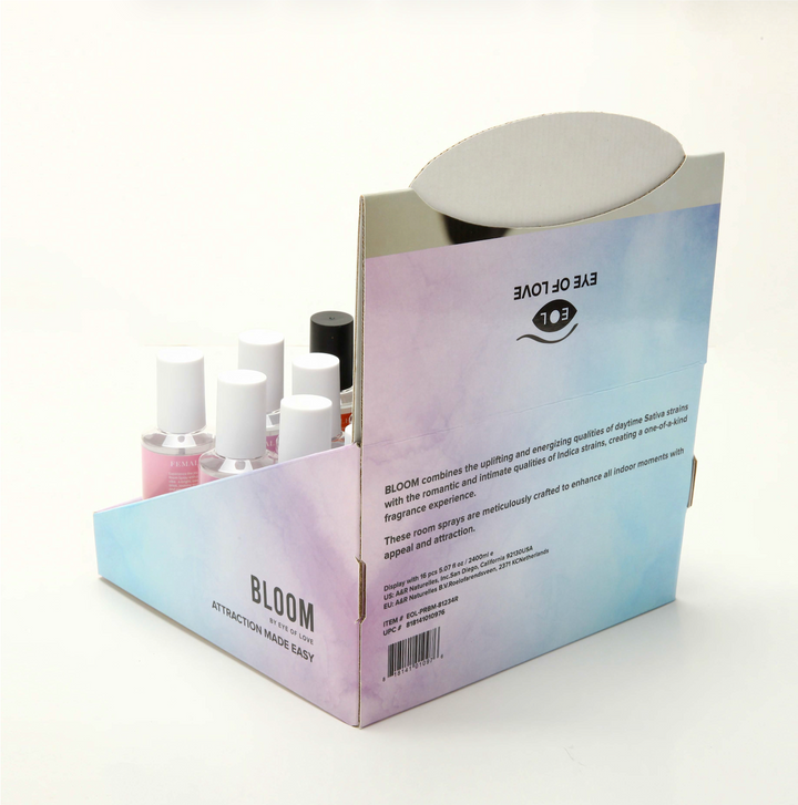 BLOOM Room Spray Display Prepack, 16 Pieces Assorted 150ml with Testers