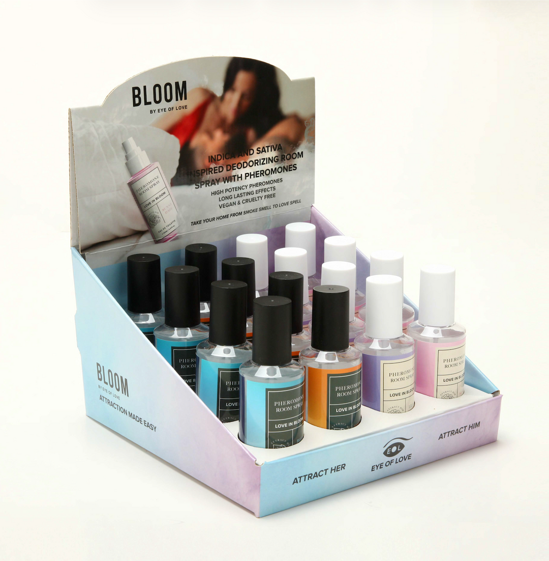 BLOOM Room Spray Display Prepack, 16 Pieces Assorted 150ml with Testers